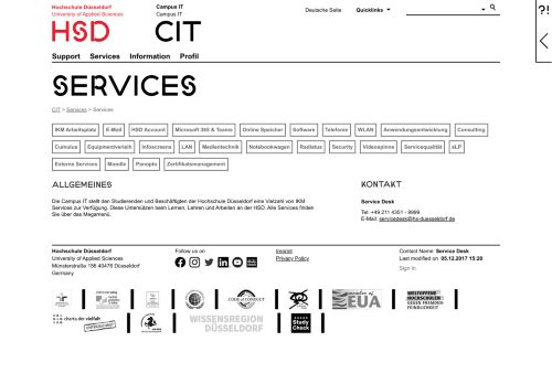 
                            10. Services - Campus IT - Hochschule Düsseldorf