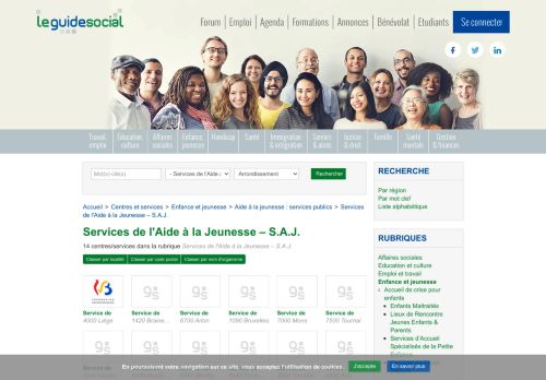 
                            3. Services de l'Aide à la Jeunesse – S.A.J. - Guide Social