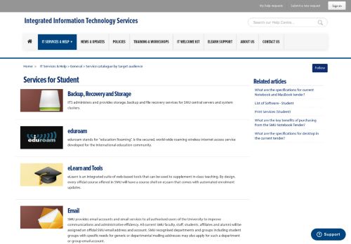 
                            4. Services for Student – IT Services & Help