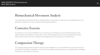 
                            4. Services — HM SPORTS Performance and Recovery