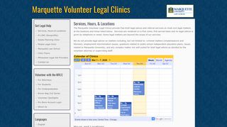 
                            13. Services, Hours, & Locations | Marquette Volunteer Legal Clinics