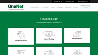 
                            1. Services Login - OneNet