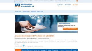 
                            12. Services und Produkte im Überblick - Raiffeisenbank Kreis Kelheim eG