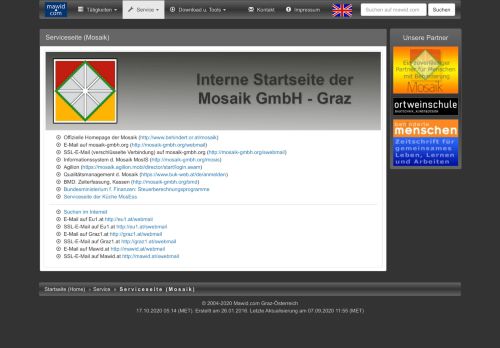 
                            12. Serviceseite (mosaik) auf mawid.com (Graz-Austria)