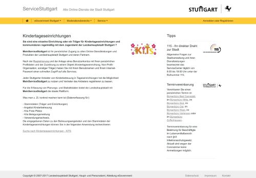 
                            5. ServiceStuttgart | Kindertageseinrichtungen