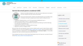 
                            4. Servicii de email pentru studenții UAIC - Universitatea „Alexandru ...