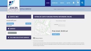 
                            2. Servicii (on-line) - ANCPI - Extras de carte funciara pentru informare ...