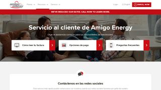 
                            6. Servicio al Cliente | Amigo Energy | 855-454-0145