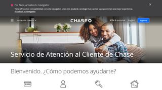 
                            8. Servicio de Atención al Cliente de Chase | Chase.com