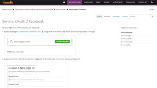 
                            5. Servicio OAuth 2 Facebook - MoodleDocs