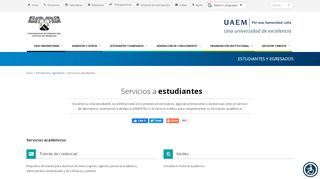 
                            12. Servicios a estudiantes - Universidad Autónoma del Estado ... - UAEM