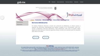 
                            3. Servicios bibliotecarios - Instituto Politécnico Nacional - Polivirtual - IPN