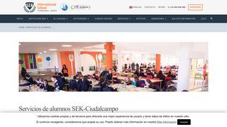 
                            2. Servicios de alumnos | Colegio Internacional SEK Ciudalcampo