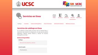 
                            12. Servicios en línea - SIBUCSC