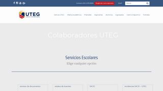 
                            3. Servicios Escolares Colaboradores – Centro Universitario Uteg