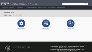 
                            1. Servicios RESC - PR.gov