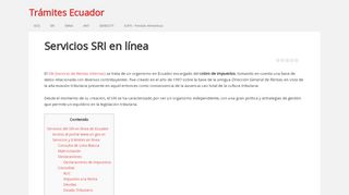 
                            9. Servicios SRI En línea - GUIA COMPLETA 2018 - Trámites Ecuador