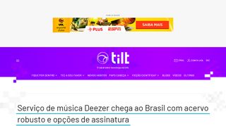 
                            10. Serviço de música Deezer chega ao Brasil com acervo ... - UOL Notícias