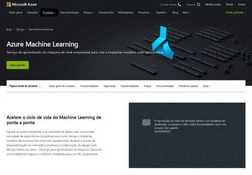 
                            3. Serviço do Azure Machine Learning | Microsoft Azure