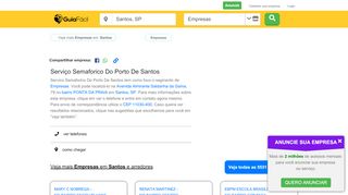 
                            6. Serviço Semaforico Do Porto De Santos em Santos, SP | Ligue (13 ...