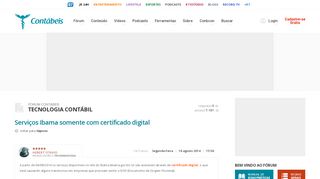 
                            13. Serviços Ibama somente com certificado digital - Portal Contábeis