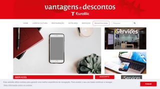 
                            6. Serviços iServices 10% - Vantagens e Descontos EuroBic