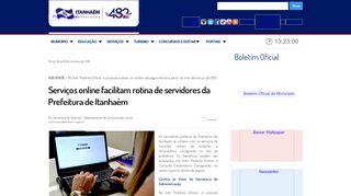 
                            4. Serviços online facilitam rotina de servidores da Prefeitura de Itanhaém