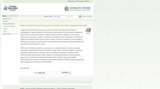 
                            4. Serviços Online - Instituto do Meio Ambiente - Inema