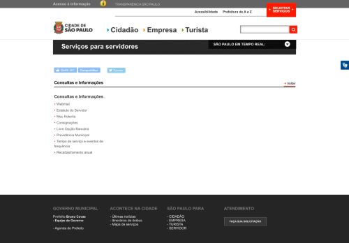 
                            4. Serviços para servidores - Prefeitura de São Paulo