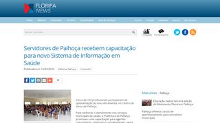 
                            9. Servidores de Palhoça recebem capacitação para ... - Floripa News