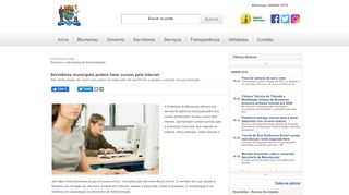 
                            13. Servidores municipais podem fazer cursos pela internet - Prefeitura ...