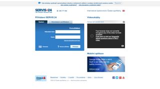 
                            4. SERVIS 24 login | Česká spořitelna
