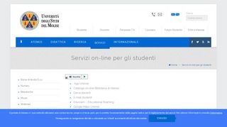 
                            5. Servizi on-line per gli studenti - Unimol