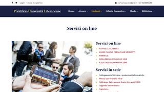 
                            4. Servizi on line - Pontificia Università Lateranense
