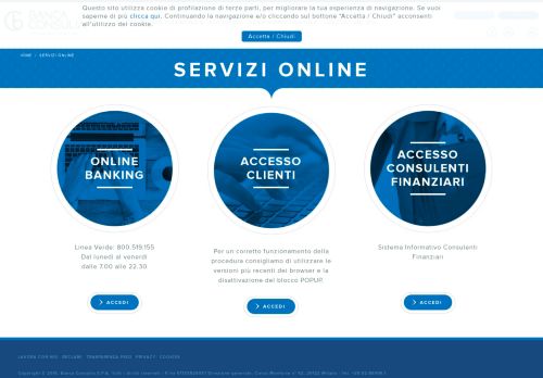 
                            8. Servizi Online | Banca Consulia