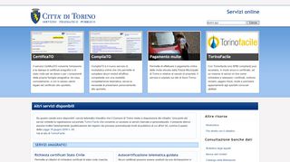 
                            2. Servizi online - Città di Torino - Comune di Torino