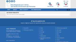 
                            2. Servizi online - EDISU Piemonte