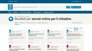 
                            6. servizi online per il cittadino - Inps