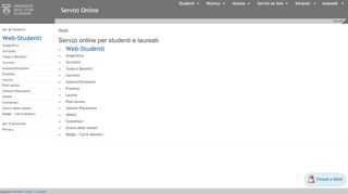 
                            1. Servizi online per studenti e laureati | Servizi Online