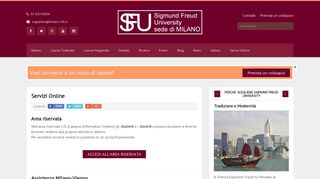 
                            12. Servizi Online - Sigmund Freud University Milano