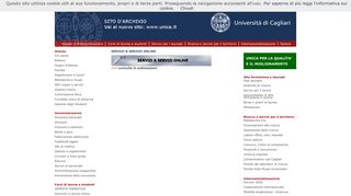 
                            7. Servizi & Servizi online - unica.it - Università degli studi di Cagliari.