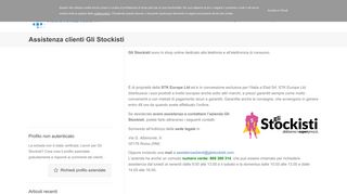 
                            4. Servizio assistenza clienti Gli Stockisti