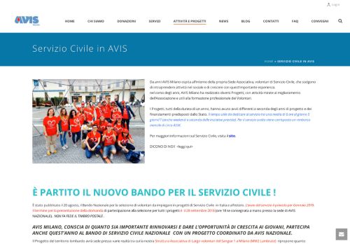 
                            6. Servizio Civile in AVIS - Avis Milano