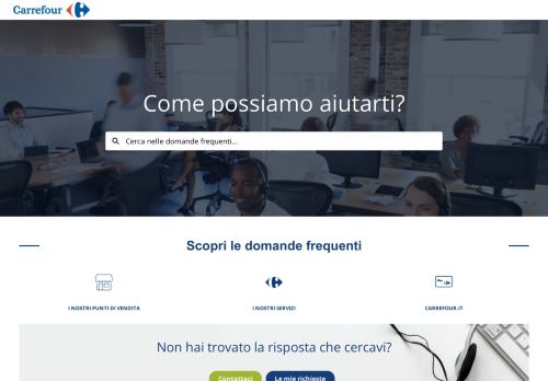 
                            5. Servizio Clienti - Carrefour · Self-service per clienti