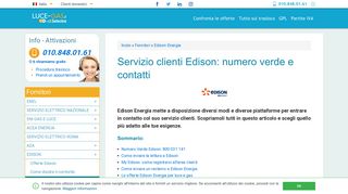 
                            8. Servizio clienti di Edison Energia: numero verde, area clienti