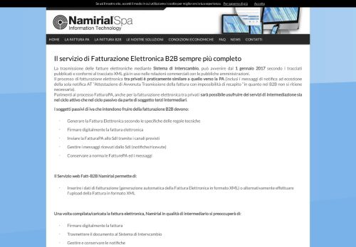 
                            6. Servizio Fatturazione Elettronica tra Privati - Namirial FATT-B2B