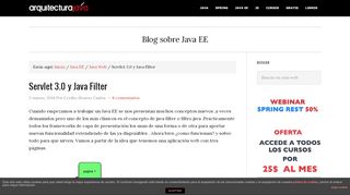 
                            3. Servlet 3.0 y Java Filter - Arquitectura Java