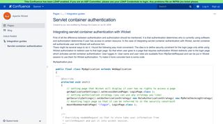 
                            4. Servlet container authentication - Apache Wicket - Apache Software ...