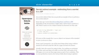
                            4. Servlet redirect example - redirecting from a servlet to a JSP ...