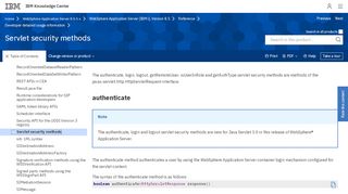 
                            9. Servlet security methods - IBM